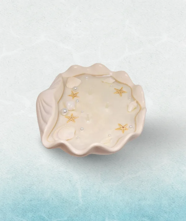 Large Wave Shell Candle