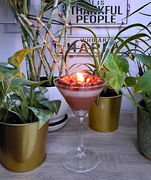 Chocolate Mocktail with Coffee beans