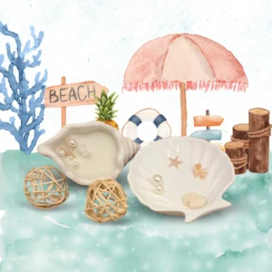 Gypsum Shell Home Decor