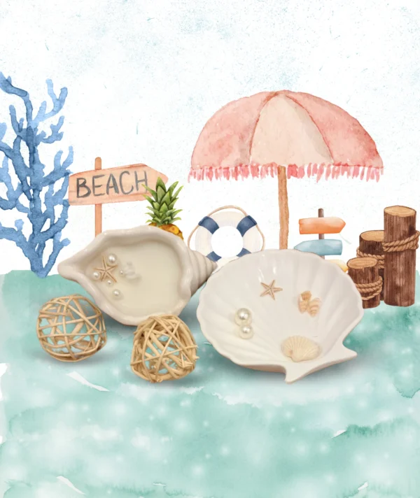 Gypsum Shell Home Decor