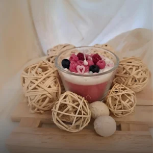 Scented Strawberry Mousse Candle